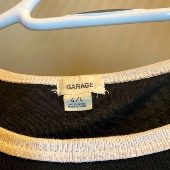 Garage Black Cropped Tee - Picture 3 of 3